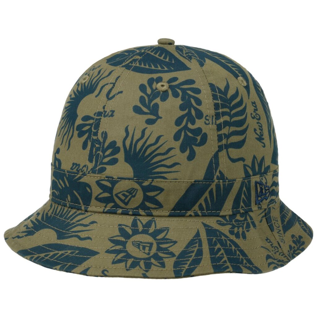 Hibiscus Print Bucket Baumwollhut by New Era