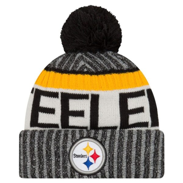 New Era NFL SIDELINE Winter Bobble Mätze Pittsburgh Steelers