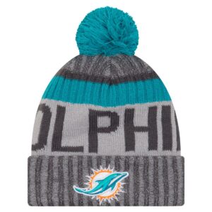 New Era NFL SIDELINE 2017 Bobble Mätze - Miami Dolphins