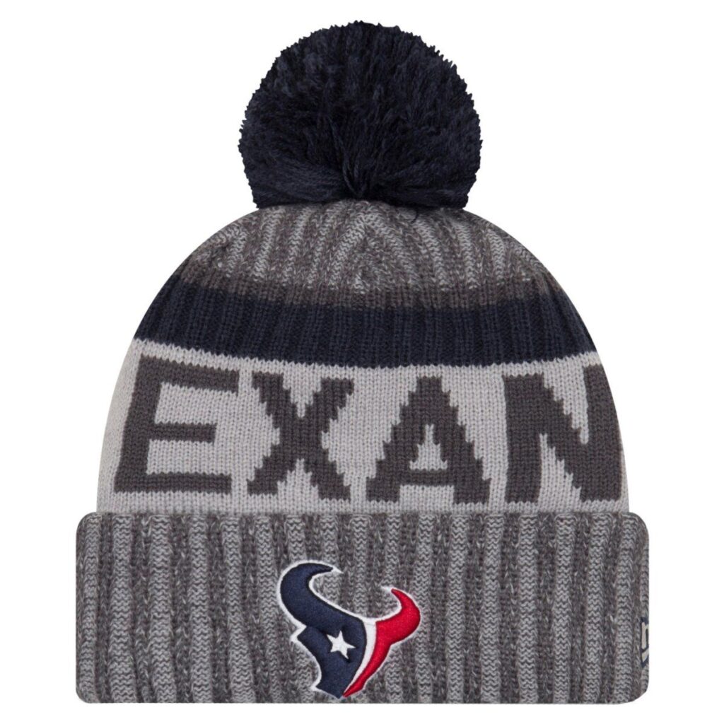 New Era NFL SIDELINE Bobble Mätze – Houston Texans