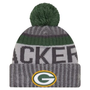 New Era NFL SIDELINE Winter Bobble Mätze - Green Bay Packers