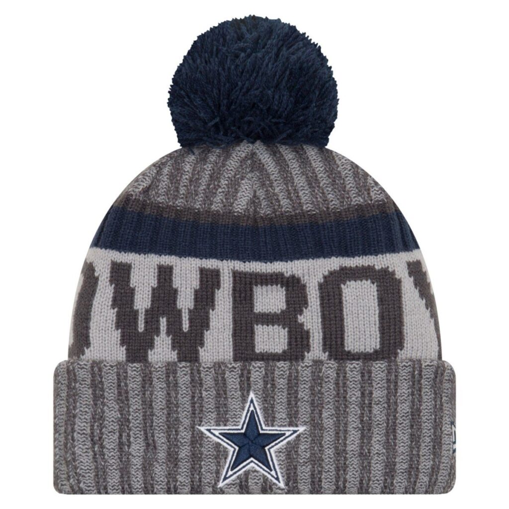 New Era NFL SIDELINE 2017 Bobble Mätze – Dallas Cowboys