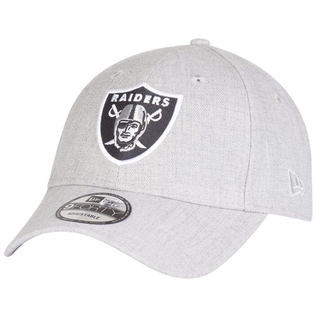 New Era 9Forty Strapback Cap – Oakland Raiders heather grau