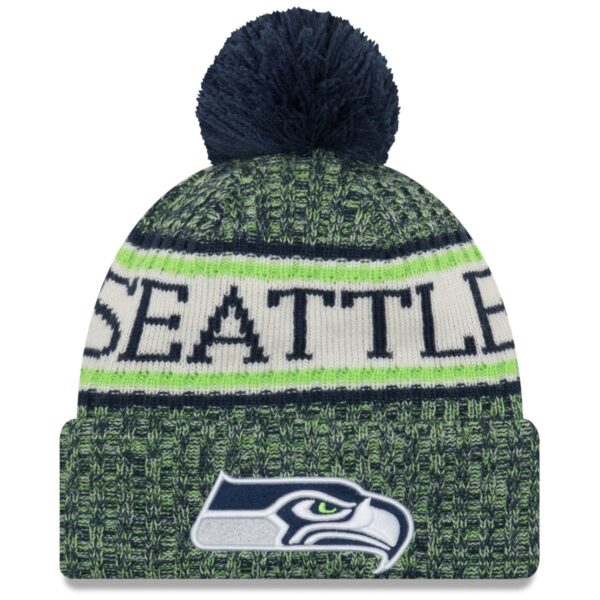New Era NFL Sideline Winter Bobble Mätze - Seattle Seahawks