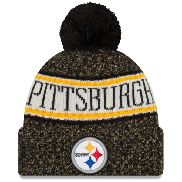 New Era NFL Sideline 2018 Bobble Mätze - Pittsburgh Steelers