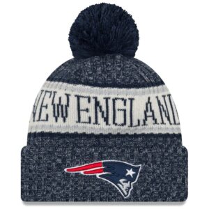 New Era NFL Sideline 2018 Bobble Mätze New England Patriots