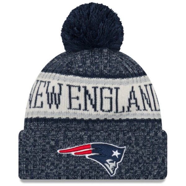 New Era NFL Sideline 2018 Bobble Mätze New England Patriots