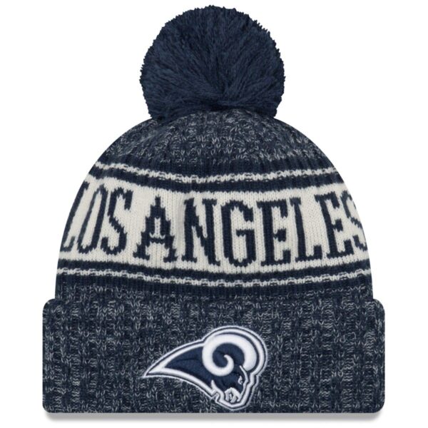 New Era NFL Sideline 2018 Bobble Mätze - Los Angeles Rams