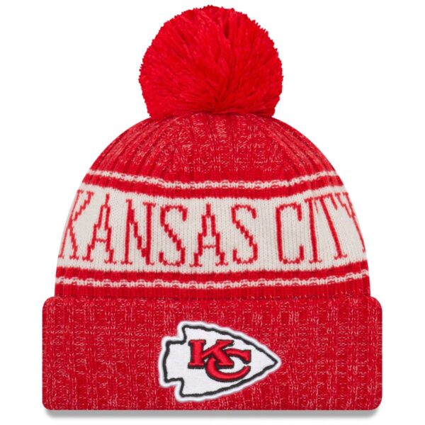New Era NFL Sideline Winter Bobble Mätze Kansas City Chiefs