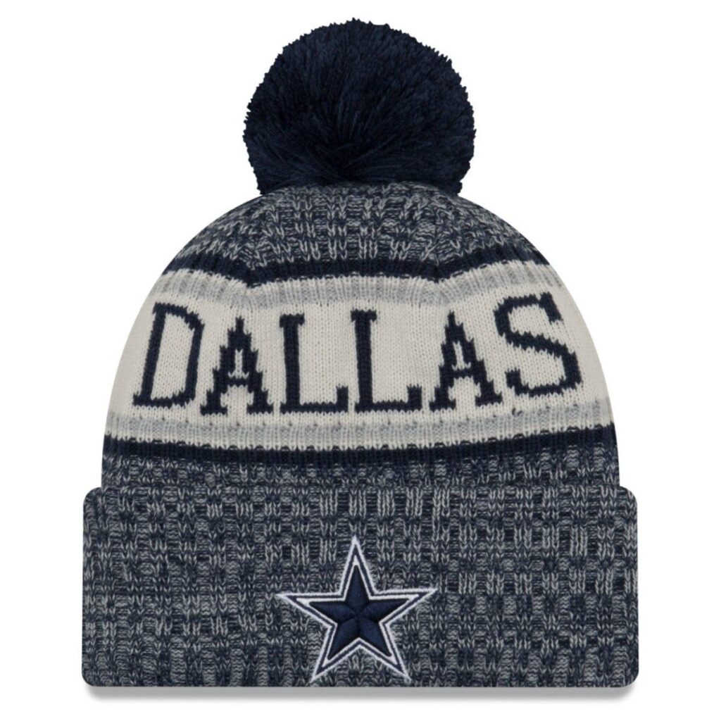 New Era NFL Sideline 2018 Bobble Mätze – Dallas Cowboys