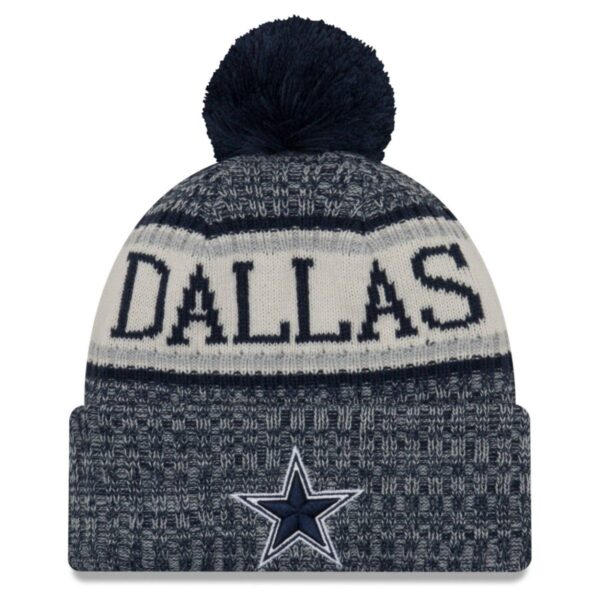 New Era NFL Sideline 2018 Bobble Mätze - Dallas Cowboys