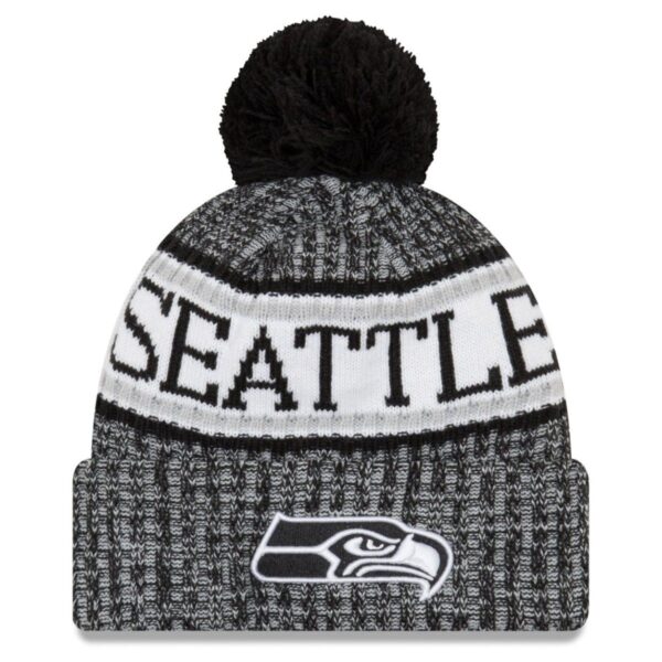 New Era NFL Sideline 2018 Bobble Mätze Seattle Seahawks