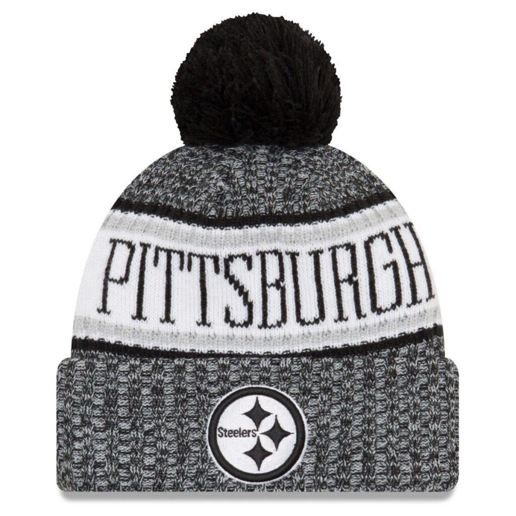 New Era NFL Sideline 2018 Bobble Mätze Pittsburgh Steelers
