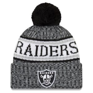 New Era NFL Sideline 2018 Bobble Mätze Oakland Raiders