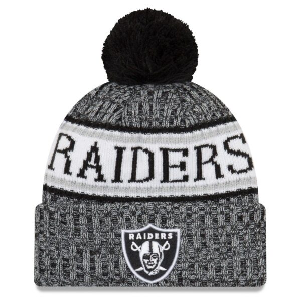 New Era NFL Sideline 2018 Bobble Mätze Oakland Raiders