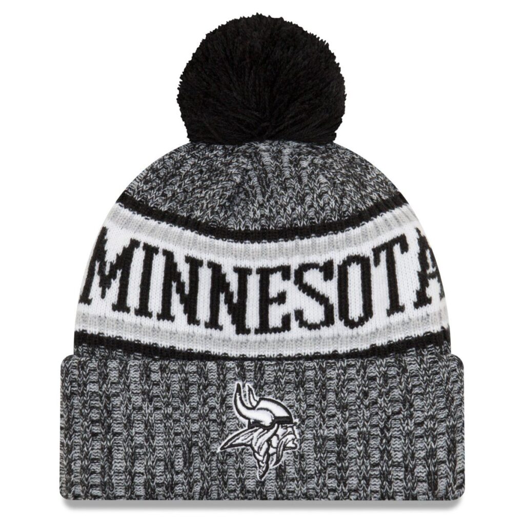 New Era NFL Sideline Winter Bobble Mätze Minnesota Vikings