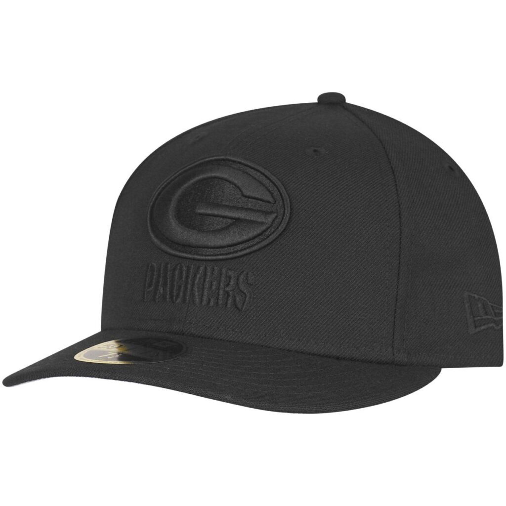 New Era 59Fifty LOW PROFILE Cap – Green Bay Packers schwarz